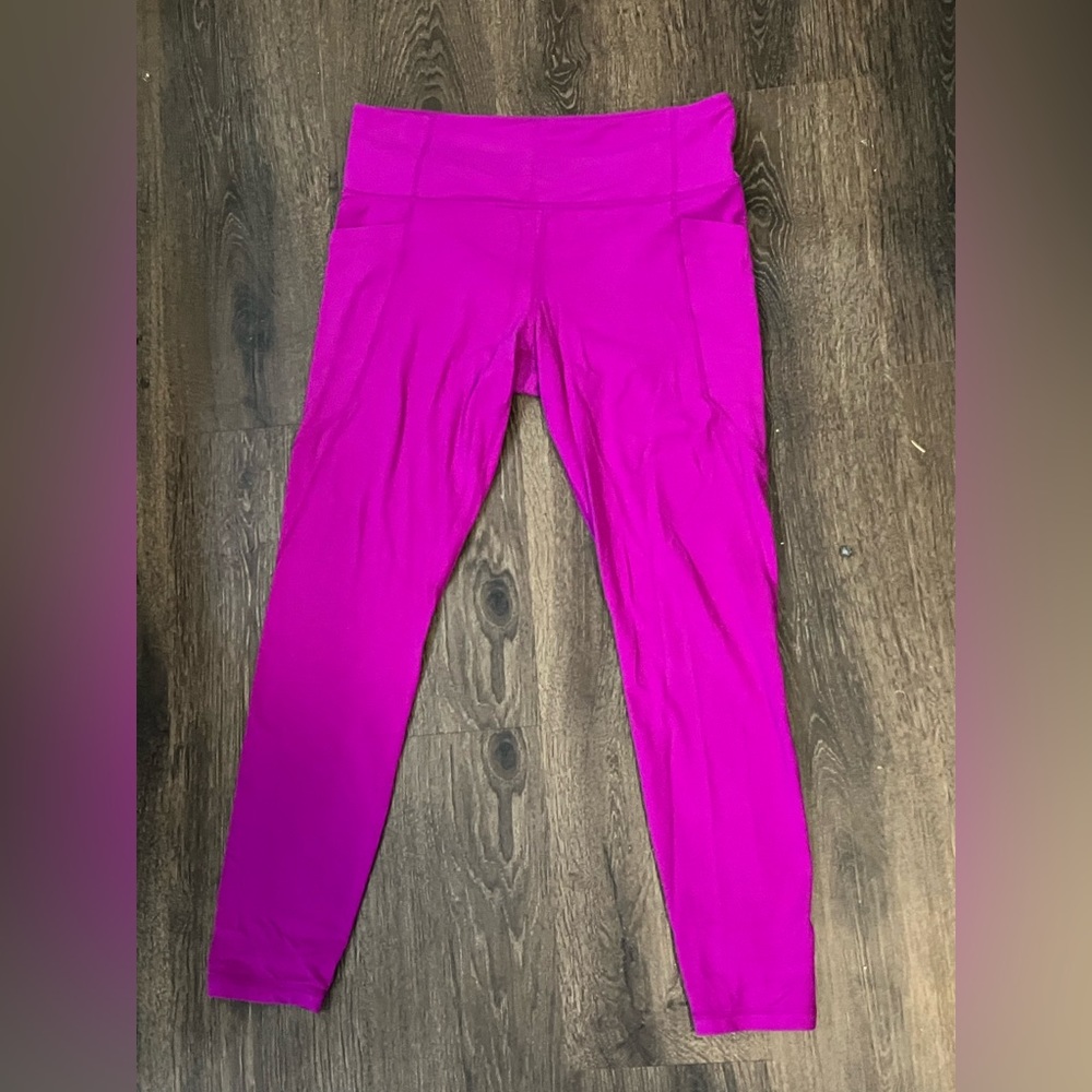 Athleta Bright Magenta Leggings Size Large